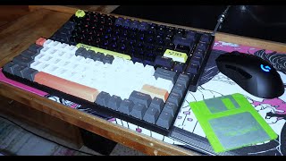 Red Switches Vs Blue Switches on mechanical keyboards sound test on Onikuma and Zi Youlang keybords [upl. by Akierdna552]