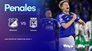 Millonarios vs Nacional Penales  Liga BetPlay Dimayor 2023I  Final Vuelta [upl. by Acirej]