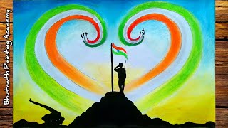 republic day drawing competition pictures easyindependence day [upl. by Fonsie152]