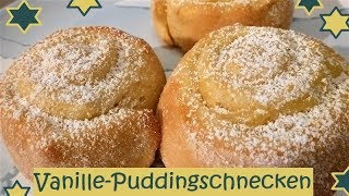 VanillePuddingschnecken super lecker und einfach gemacht [upl. by Grevera]