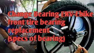 Change Bearing ERVNWOW Ebike [upl. by Simmons135]