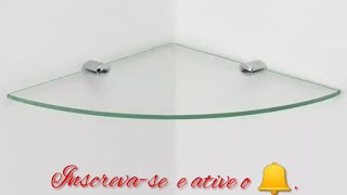 Suporte ou cantoneira de vidro para banheiro [upl. by Atener]