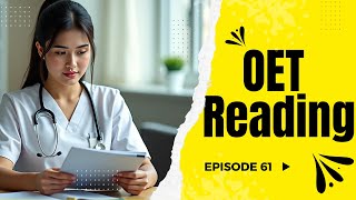 OET Reading Practice Test 61 Best material All profession  OET Answers Official [upl. by Deborath]