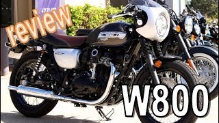 All New 2019 W800 Cafe from Kawasaki Review  Cafe Racer [upl. by Clein276]