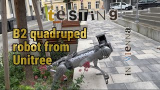 Testing B2 Quadruped Robot from Unitree [upl. by Arratoon]