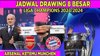 JADWAL DRAWING LIGA CHAMPIONS BABAK 8 BESAR MALAM INI 20232024  PREDIKSI HASIL DRAWING UCL 8 BESAR [upl. by Htiduy]