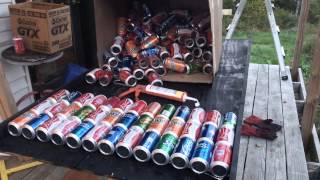 Soda Can Solar Heater How to build and Testing Redneck [upl. by Repmek894]