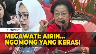 Momen Megawati Tunjuk Airin Ngomong yang Keras Kalau Sudah Masuk PDIP [upl. by Ydnem]