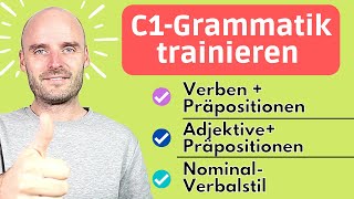 C1Grammatik trainieren  LIVE Deutsch lernen C1 [upl. by Acnairb]