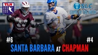 SLC Game of The Week 4 Chapman Vs 6 UCSB [upl. by Ecirtahs]