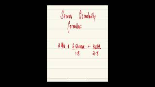 Serum osmolarity formula [upl. by Northrup165]