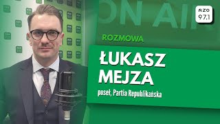 Łukasz Mejza poseł Partii Republikańskiej [upl. by Nilkcaj]