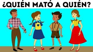 7 Acertijos de asesinatos que solo el 2 más inteligente puede resolver [upl. by Nomael]