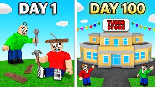 We Spent 100 Days Building A STORE in Roblox tycoon [upl. by Cris]