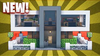 Minecraft How To Build A Modern House Tutorial 15 [upl. by Trilby]