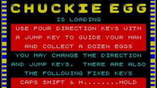 Chuckie Egg loading on ZX Spectrum [upl. by Hniv]