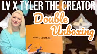 LV X TYLER THE CREATOR DOUBLE UNBOXING THE RUSH BUMBAG amp CARD HOLDER ITEMS 4 SALE [upl. by Falo502]