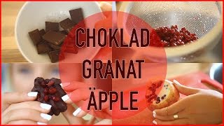 BakMedLinn ♥  Chokladtäckta granatäpplen [upl. by Ahsiemaj]