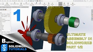 Ultimate SolidWorks Assembly tutorial for Beginners  Part 1 [upl. by Relyk]