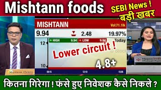 Mishtann foods share latest newsHow to sell  mishtann foods share analysistarget 2025SEBI News [upl. by Ollehto]