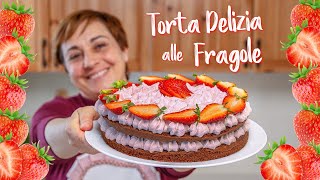 TORTA DELIZIA ALLE FRAGOLE Ricetta Facile  Fatto in Casa da Benedetta [upl. by Siron629]