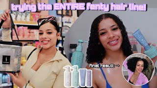 hair vlog buying  trying the ENTIRE FENTY hair care line full wash day routine 🫧⋆｡ °✩ [upl. by Akahc]