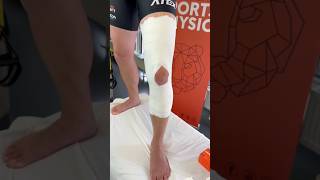 A professional full knee taping with Spophy Athletic Tape A step by step guide [upl. by Idihsar406]