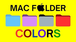 Change Folder Color on Mac [upl. by Ahcirt]