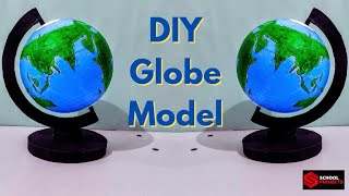 How To Make A Globe Model For School Project  DIY Globe Model For School Exhibition [upl. by Garvy544]