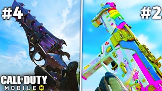 Top 5 RAREST Skins In Cod Mobile [upl. by Ynnavoj]