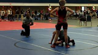 19  2015 Girls Folkstyle Nationals Wrestling Highlights [upl. by Fugazy]