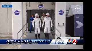 NASA SpaceX Crew9 launches from Kennedy Space Center  Sept 2024 [upl. by Haikezeh]