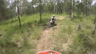 Retreat Mackay  Yz125 Ktm250F Trail Ride 2015 CRASH [upl. by Hartzel42]