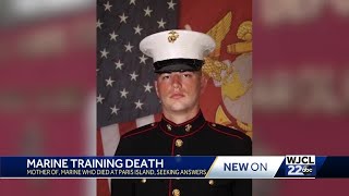 Parris Island marines mother calls for change after son dies [upl. by Yanaj]