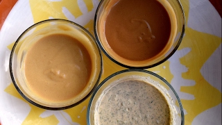 Vegan Tahini Salad Dressing Three Ways [upl. by Atsyrhc]