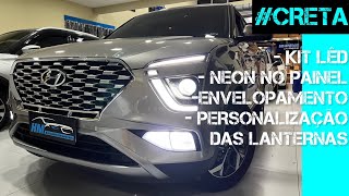 NOVO CRETA NEON NO PAINEL PERSONALIZADA DAS LANTERNAS [upl. by Nagaek]