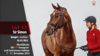 Zuchtstuten u YoungsterAuktion Lot 13 Sir Simon Hengst v Komme Casall TN  Starpower [upl. by Staal]