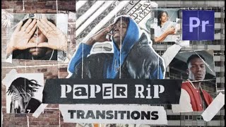 Paper Rip Transitions Vertical  Premiere Pro  Transitions  MOGRT template [upl. by Charley]