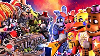 FNAF Rockstar vs Scrap Animatronics [upl. by Linnie18]