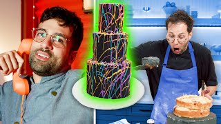 The Try Guys Ruin Glow In The Dark Cakes • Phoning It In [upl. by Tnert]