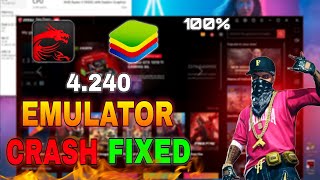 BLUESTACKS 4 amp MSi 4240 CRASH FIXED✅ FREE FIRE pc STUCK PROBLEM SOLVED 💯 EMULATOR CRASH SOLVED [upl. by Jo-Anne]