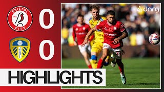 Bristol City 00 Leeds United  Highlights [upl. by Tertias]