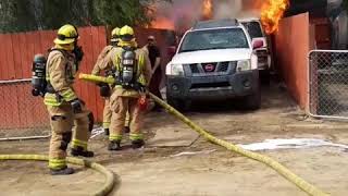 Man saves dog from fire [upl. by Ainit97]