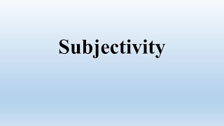 Subjectivity  Cultural Studies [upl. by Rehsu]