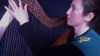 Free online harp lesson Minuet 3 Harp 1 Section A Right Hand [upl. by Simmonds]