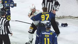 Roberts Lipsbergs Fight vs Fredrik Widen 27012024  Alps Hockey League [upl. by Introc953]