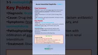 USMLE Step 1 Acute Interstitial Nephritis Case  HighYield Renal Concepts in 1 Minute USMLERECALL [upl. by Aliuqaj]