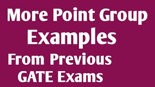 Point group examples from previous GATE exam  Allenes Ethane etc [upl. by Patrice]