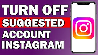 How To Turn Off Suggested Account On Instagram  stop suggested accounts on instagram [upl. by Eelarual]