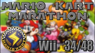 Mario Kart Marathon 34 of 48 Wii Lightning Cup [upl. by Ecinereb]